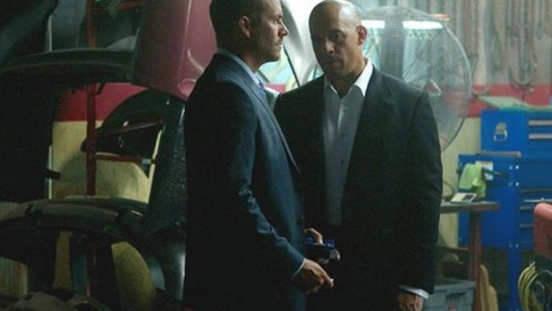 Prima imagine cu Paul Walker din Fast and Furious 7 Imagine
