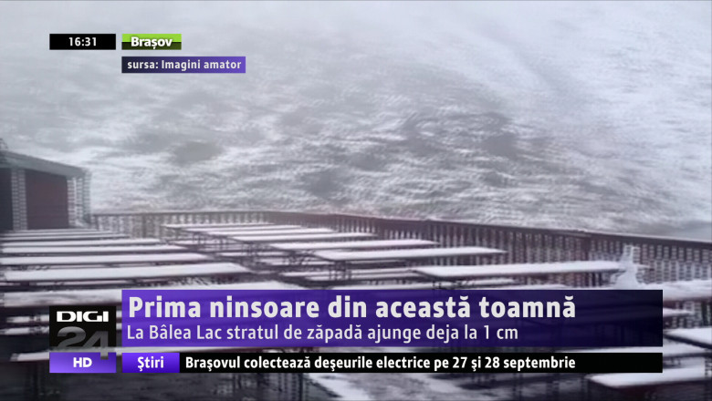 Prima ninsoare din aceasta toamna Imagine