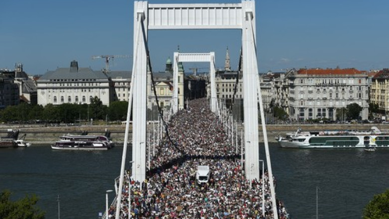 Prima reactie a lui Viktor Orban dupa marsul Pride de sambata de la Budapesta, care a scos in strada un numar fara precedent de oameni Imagine