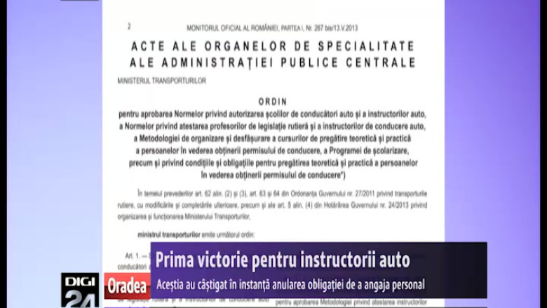Prima victorie pentru instructorii auto din Bihor: instanta le-a anulat obligatia de a angaja personal Imagine