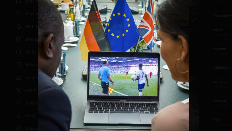 Prima vizita in strainatate a noului ministru britanic de Externe. A discutat in Germania cu Baerbock si s-au uitat impreuna la meci Imagine