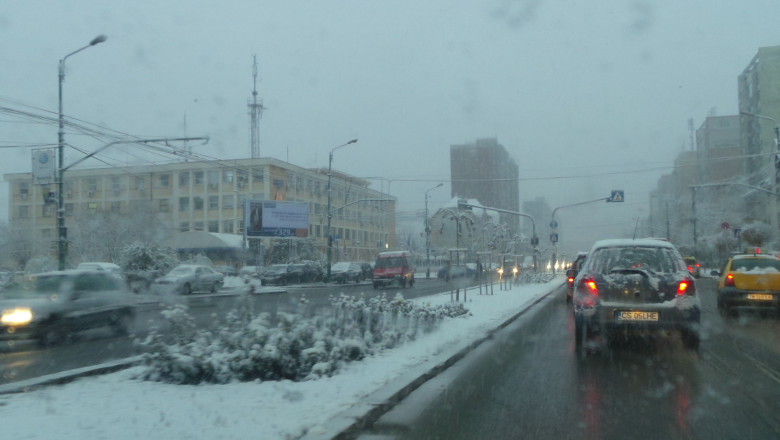 Prima zapada a acestei ierni la Timisoara in imagini! Imagine