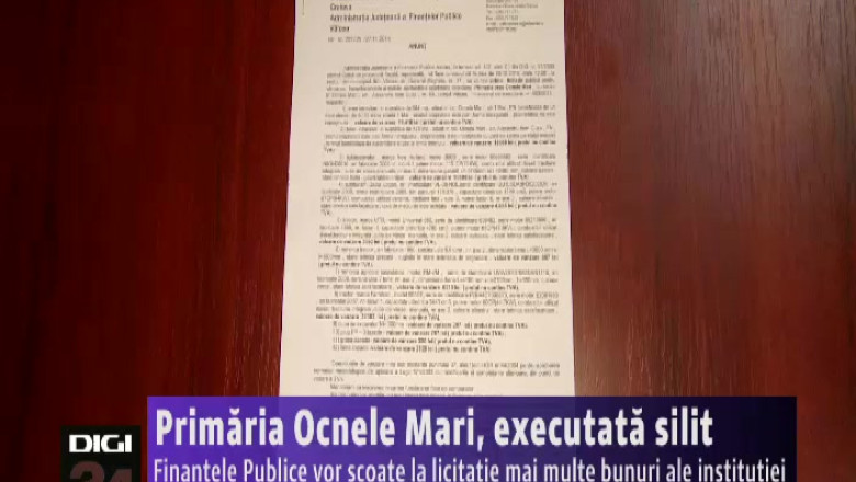 Primaria Ocnele Mari, executata silit Imagine