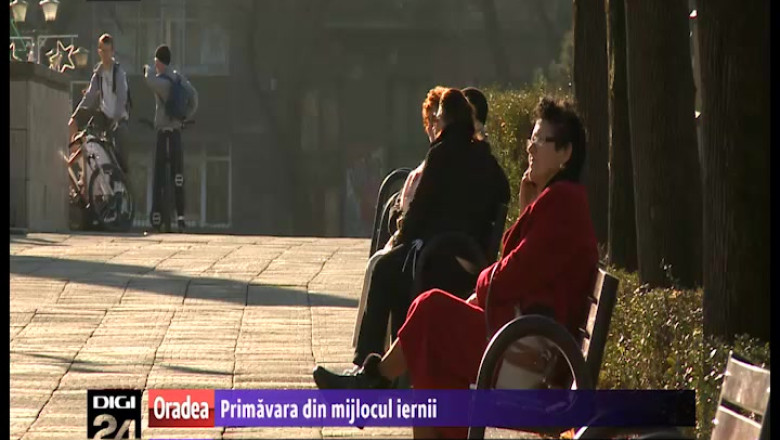 Primavara din mijlocul iernii. In a doua zi a Craciunului, la Oradea au fost 15 grade Imagine