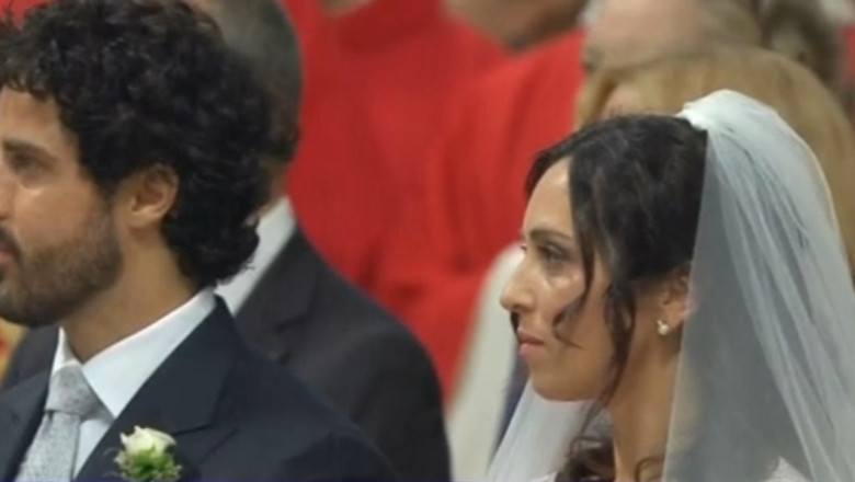 Primele casatorii oficiate la Vatican in ultimii 14 ani. 20 de cupluri, unite de Papa Francisc Imagine
