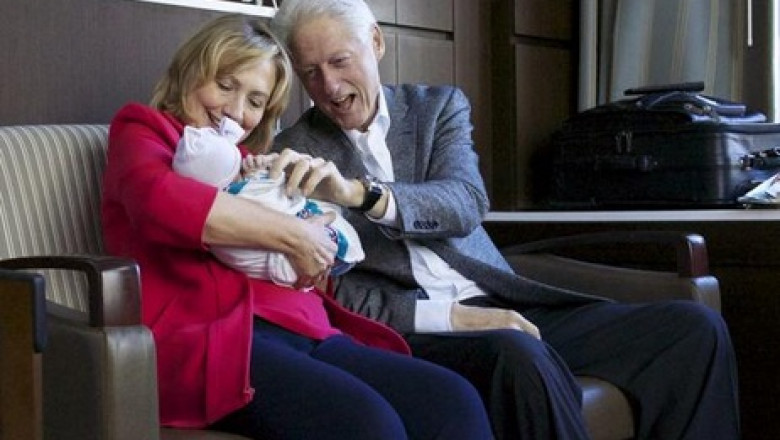 Primele fotografii cu nepoata sotilor Clinton Imagine