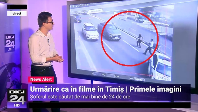 Primele imagini cu infractorul urmarit international din Timisoara, care a fugit dupa ce a fost oprit intamplator in trafic Imagine