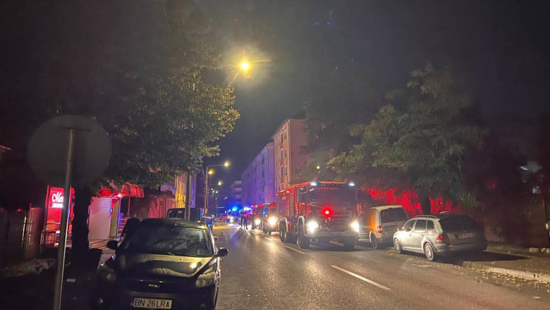 Primele imagini de la locul exploziei din Bistrita Imagine