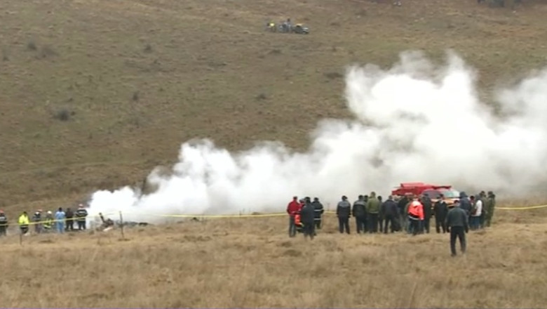 Primele ipoteze in cazul elicopterului prabusit Imagine