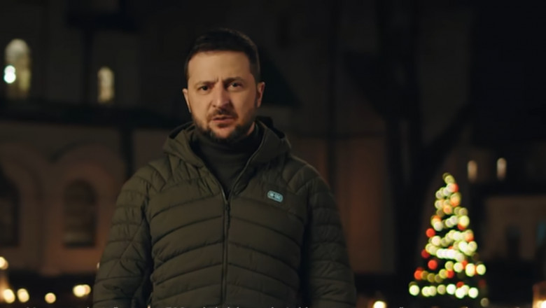 Primul Craciun in razboi. Mesajul lui Volodimir Zelenski: Vom rezista in aceasta iarna si ne vom crea propriul miracol de Craciun Imagine