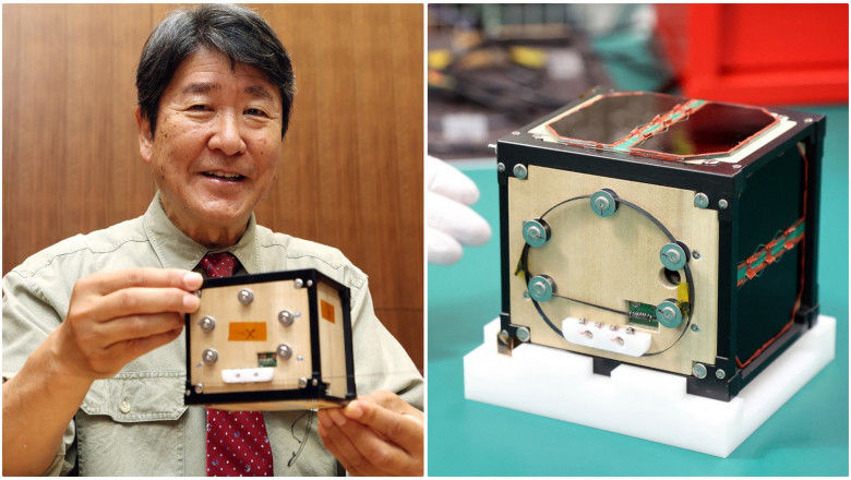 Primul satelit de lemn din lume a fost lansat intr-o misiune pentru a dovedi ca „vom putea trai in spatiu pentru totdeauna” Imagine