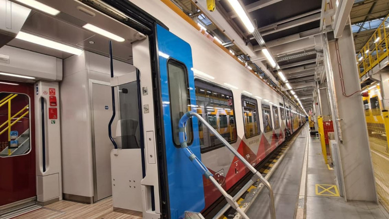 Primul tren electric Alstom a ajuns in gara de Nord si intra in teste. Va circula pe ruta CFR Bucuresti - Constanta Imagine