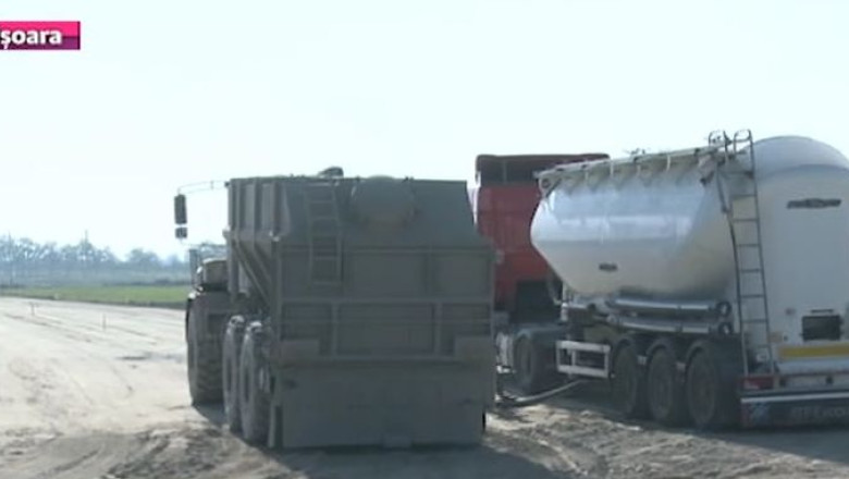 Primul tronson din Nadlac-Arad, gata in decembrie. Soferii de tiruri nu vor putea folosi, deocamdata, soseaua  Imagine