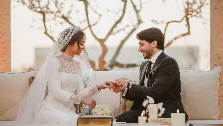 Printesa Iman, fiica reginei Rania si a regelui Abdullah al II-lea, s-a casatorit. Imagini de la nunta anului din Iordania Imagine