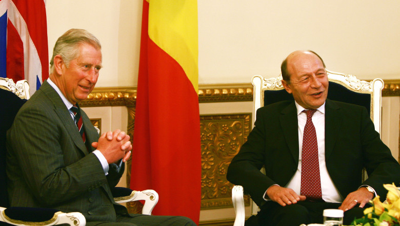 Printul Charles a discutat cu presedintele Traian Basescu la Palatul Cotroceni Imagine