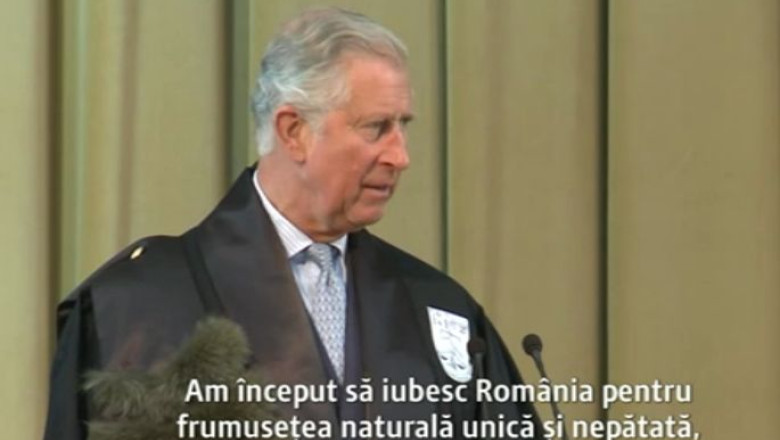 Printul Charles, dupa ce a primit titlul de Doctor Honoris Causa: „Am inceput sa iubesc Romania pentru frumusetea naturala unica” Imagine