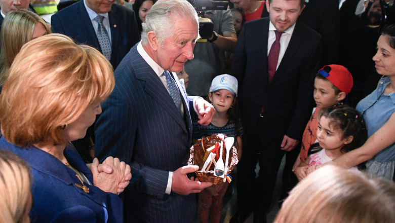 Printul Charles s-a intalnit cu refugiatii ucraineni de la Romexpo. Le-a transmis un mesaj de „incurajare si speranta” Imagine