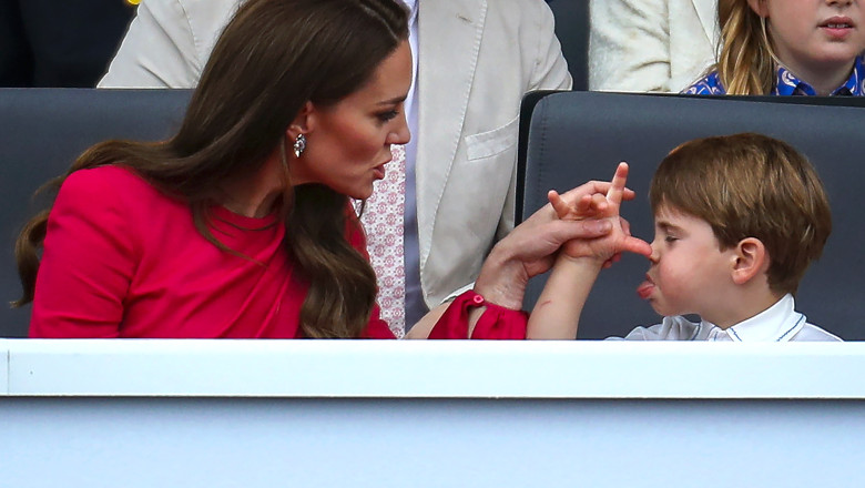 Printul Louis cel fara astampar a furat din nou spectacolul la parada finala de la Jubileul de Platina al Reginei Elisabeta a II-a Imagine
