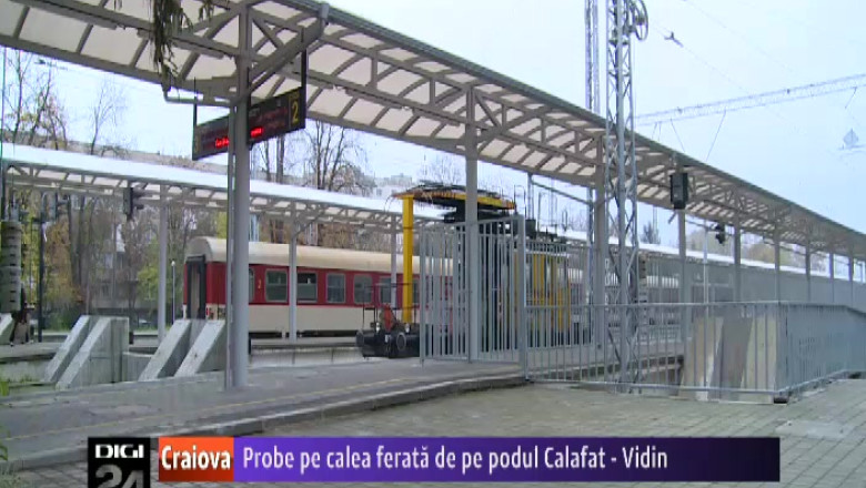 Probe pe calea ferata de pe podul Calafat - Vidin Imagine