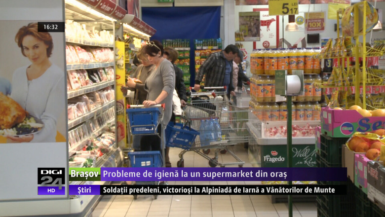 Probleme de igiena la un supermarket din oras Imagine
