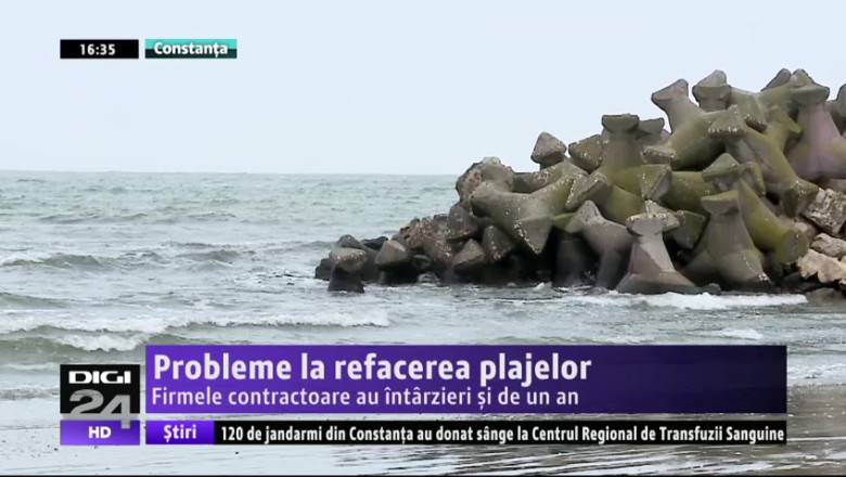 Probleme la refacerea plajelor. Firmele contractoare au intarzieri si de un an Imagine