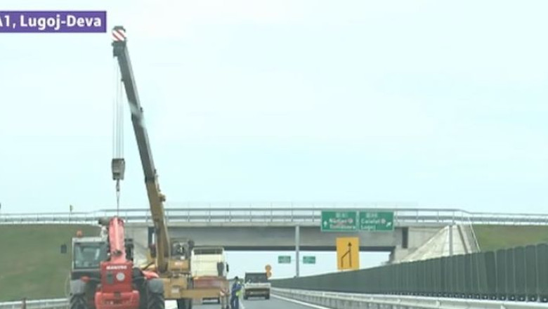 Probleme pe lotul 1 al tronsonului de autostrada dintre Lugoj si Deva Imagine