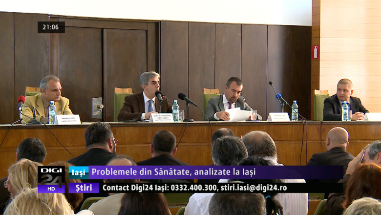 Problemele din Sanatate au fost analizate la Iasi de ministrul Sanatatii si reprezentanti ai sistemului sanitar din Moldova Imagine
