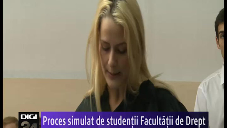 Proces simulat de catre studentii Facultatii de Drept din Oradea Imagine