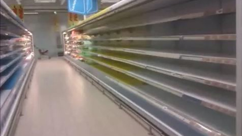 Produsele proaspete au inceput sa dispara de pe rafturile magazinelor Imagine