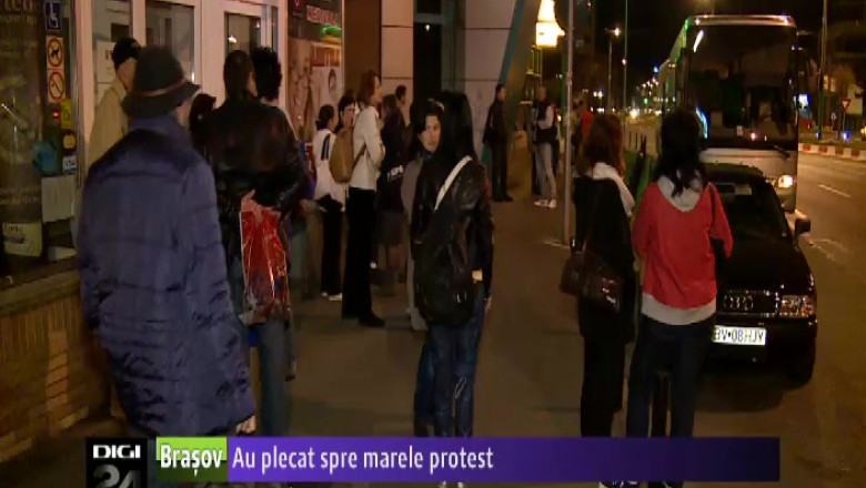Profesorii din Brasov au plecat spre protest Imagine