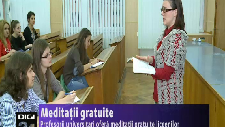Profesorii universitari ofera meditatii gratuite liceenilor Imagine