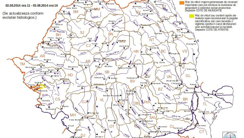 Prognoza meteo pentru duminica: Canicula ziua, averse seara, pe arii restranse. Coduri de inundatii in doua judete Imagine