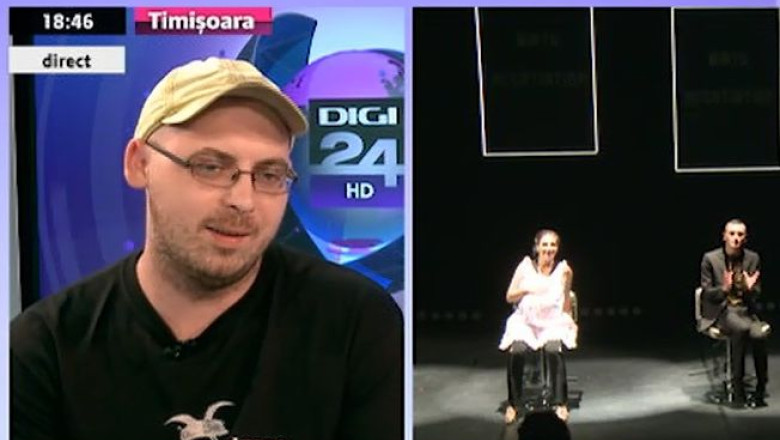 Proiect teatral inedit, la Timisoara. "Pe ceas. Cu 60 de minute mai batran" are premiera duminica. Spectatorii decid finalul piesei Imagine