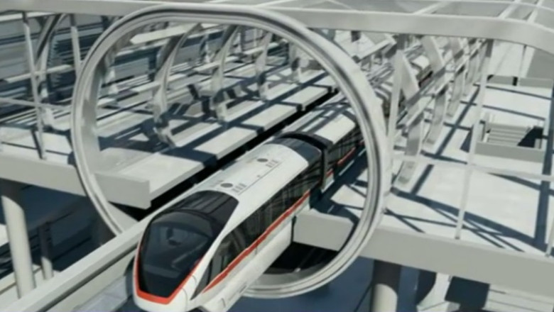 Proiecte indraznete la Cluj-Napoca: tren suspendat de mare viteza si Somes navigabil Imagine