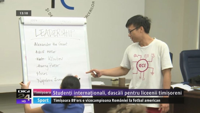 Proiectul Grow: studenti din strainatate, dascali pentru liceenii din Timisoara Imagine