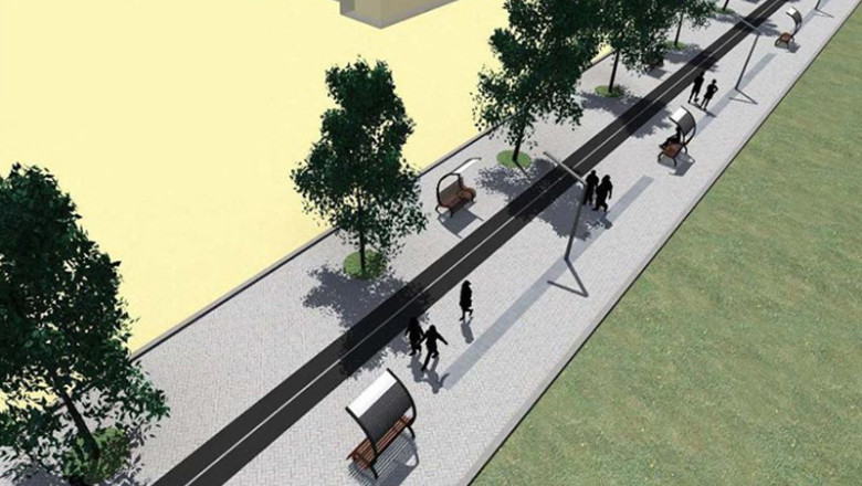 Promenada mai scurta cu doi kilometri. Proiectul initial a fost respins de Inspectoratul in Constructii Imagine