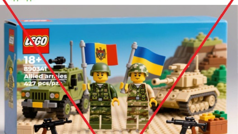 Propagandistii rusi incearca sa influenteze alegerile din Moldova cu ajutorul unui set fals de joc Lego Imagine