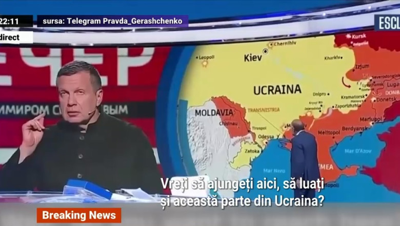 Propagandistul lui Putin ii dezvaluie planurile: Rusia vrea sa ajunga pana in Transnistria Imagine