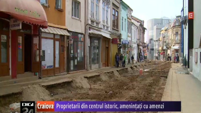 Proprietarii din centrul istoric al Craiovei, amenintati cu amenzi Imagine