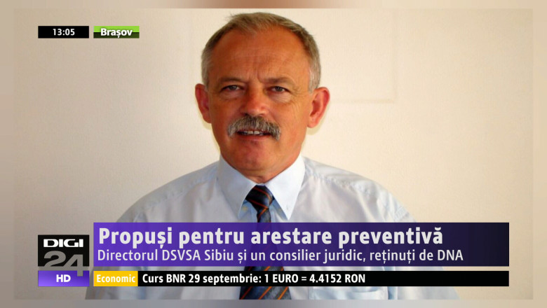 Propusi pentru arestare preventiva. Directorul DSVSA Sibiu si un consilier juridic, retinuti de DNA Imagine