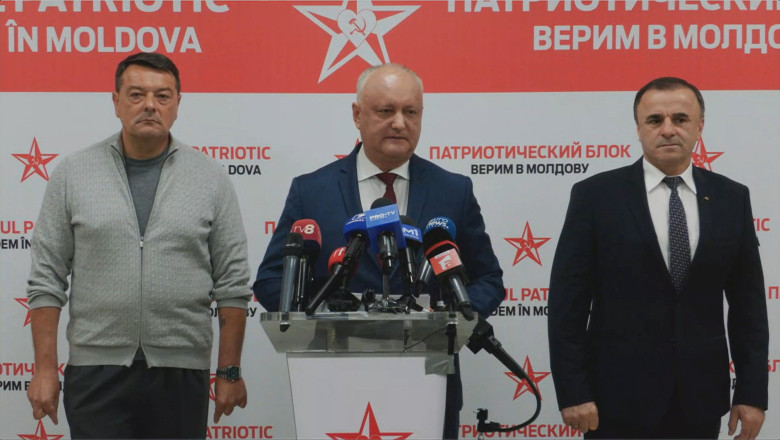 Protest al Blocului Patriotic in Republica Moldova dupa inchiderea urnelor. Igor Dodon acuza fraude si cheama oamenii in strada Imagine