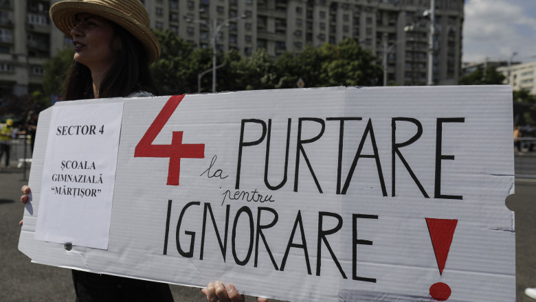 Protest al sindicalistilor din educatie, in 18 iunie, prin purtarea de banderole sau ecusoane. Care le sunt nemultumirile Imagine