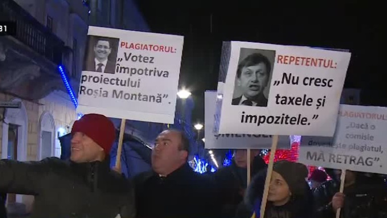 Protest anti-USL la Cluj Imagine