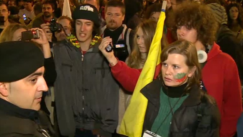 Protest cu violente la Cluj-Napoca Imagine