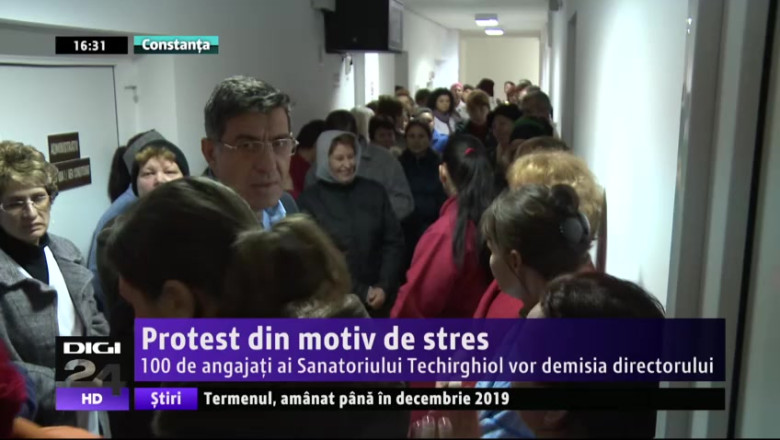 Protest din motiv de stres. 100 de angajati ai Sanatoriului Techirghiol vor demisia directorului Imagine