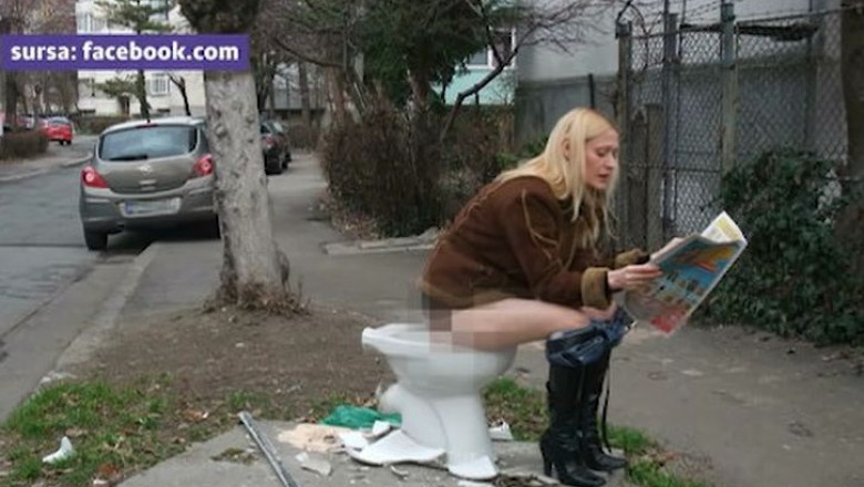 Protest excentric al unei soprane din Timisoara Imagine