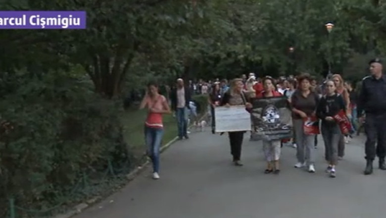 Protest fata de eutanasierea maidanezilor, in Capitala Imagine