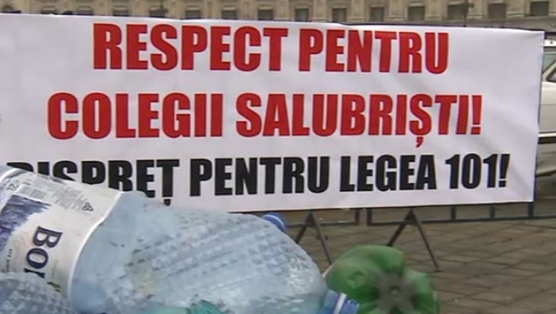 Protest fata de legea gunoaielor. Firmele de reciclare sustin ca legea e facuta pentru un grup de interese Imagine