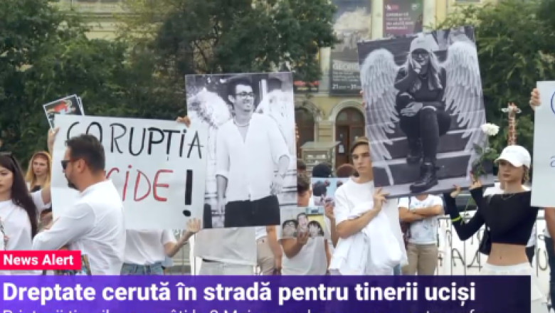 Protest in Piata Victoriei: Rudele si prietenii tinerilor ucisi de Vlad Pascu in 2 Mai au cerut pedepse mai mari pentru soferii drogati Imagine