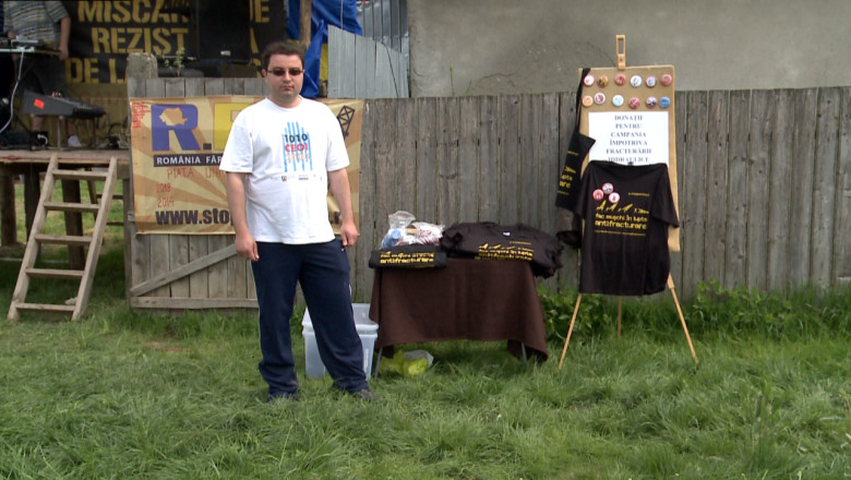 Protest inedit la Pungesti. Activistii pentru mediu au facut petrecere langa santierul Chevron Imagine